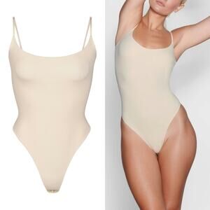 SKIMS Fits Everybody Cami Bodysuit Sand Second Skin Buttery Soft Nude sz 2X NWT